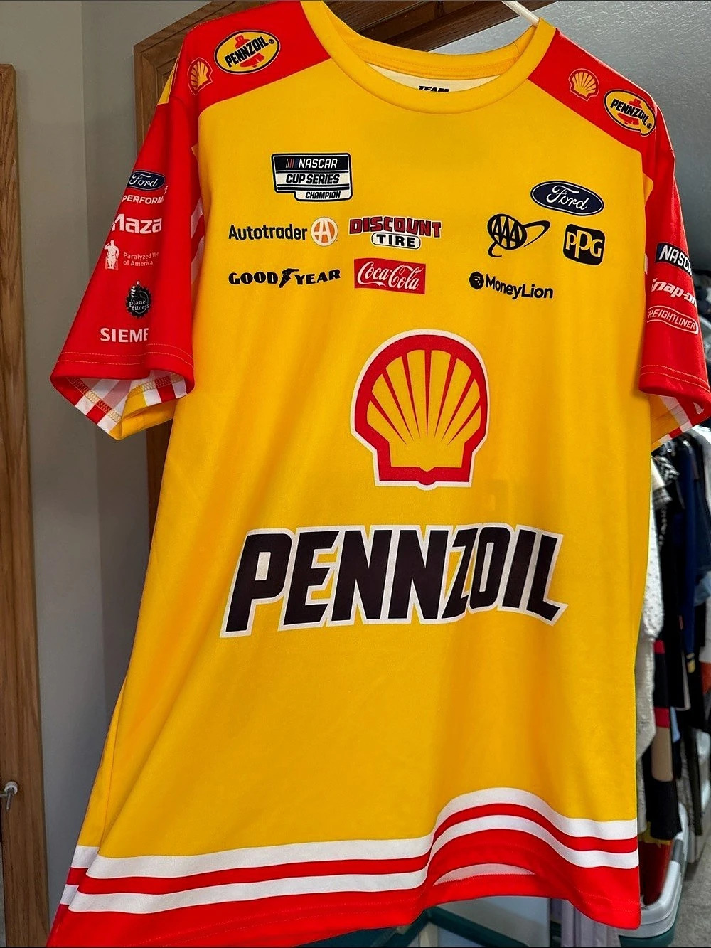 Team Penske Joey Logano Pennzoil Team Penske jersey NASCAR Pennzoil Jersey Size